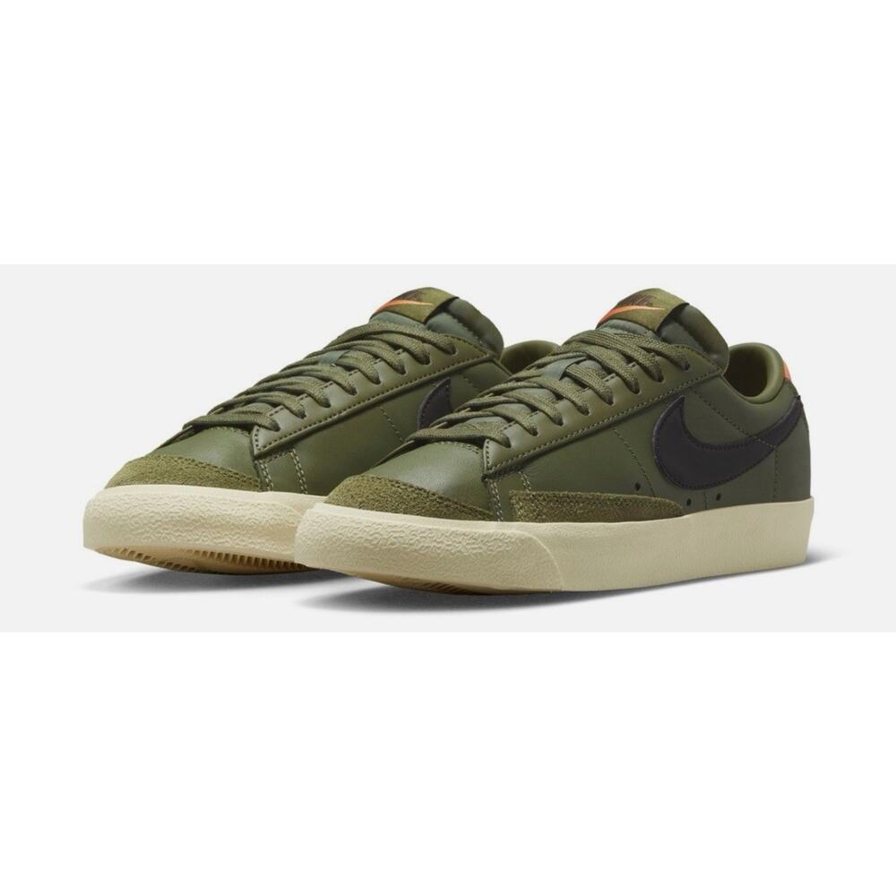 Women’s 12/10.5 Men’sNike BLAZER LOW 77 'MEDIUM OLIVE ORANGE” [DC4769-201]